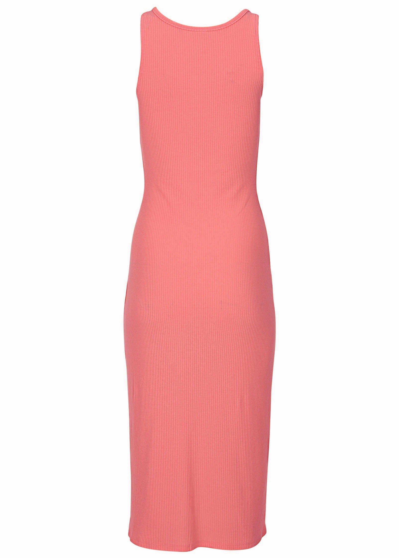 Henley Midi Dress - Coral