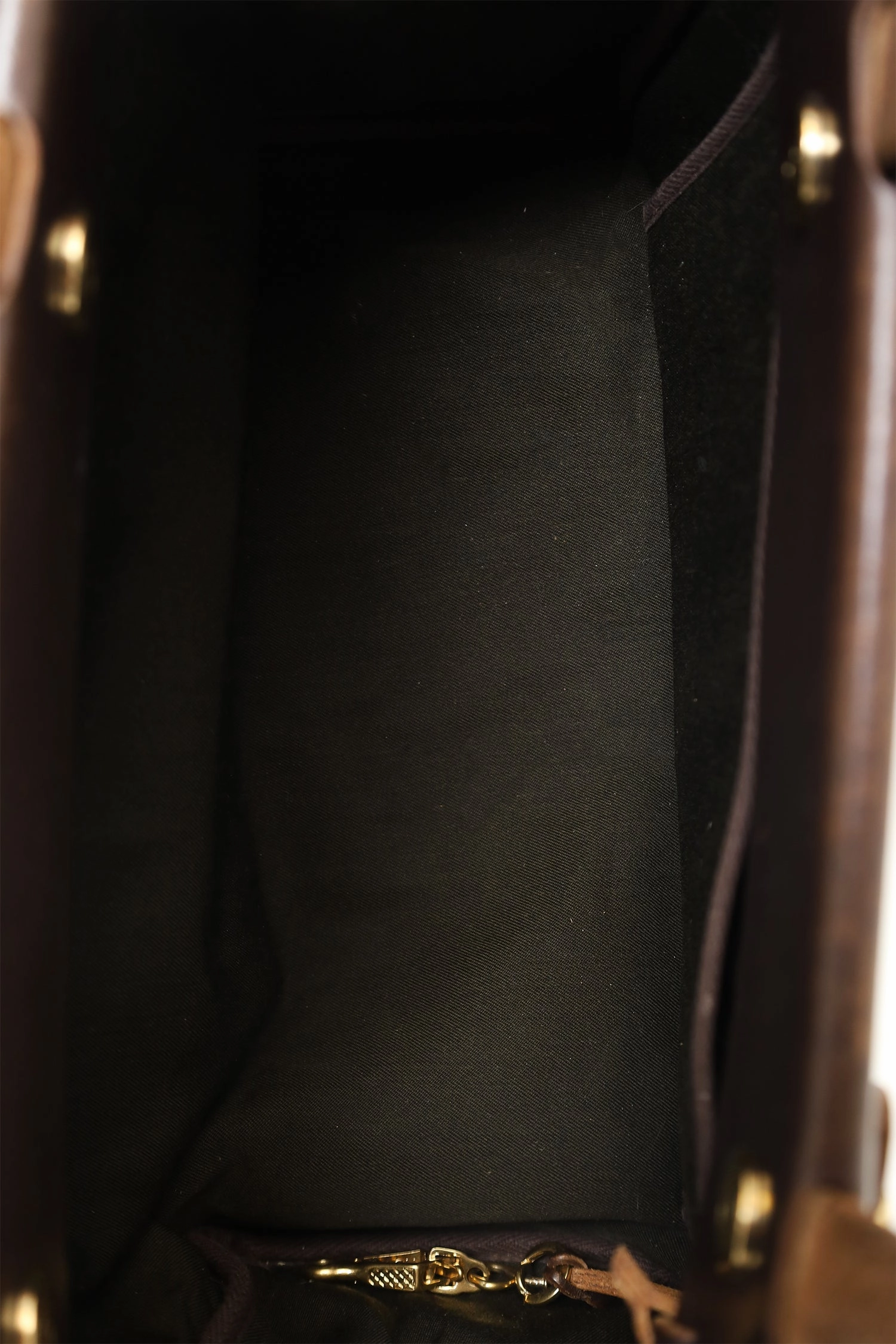 Hermes 2003 Brown/Green Leather/Canvas Changeable Vibrato Herbag PM (As Is)