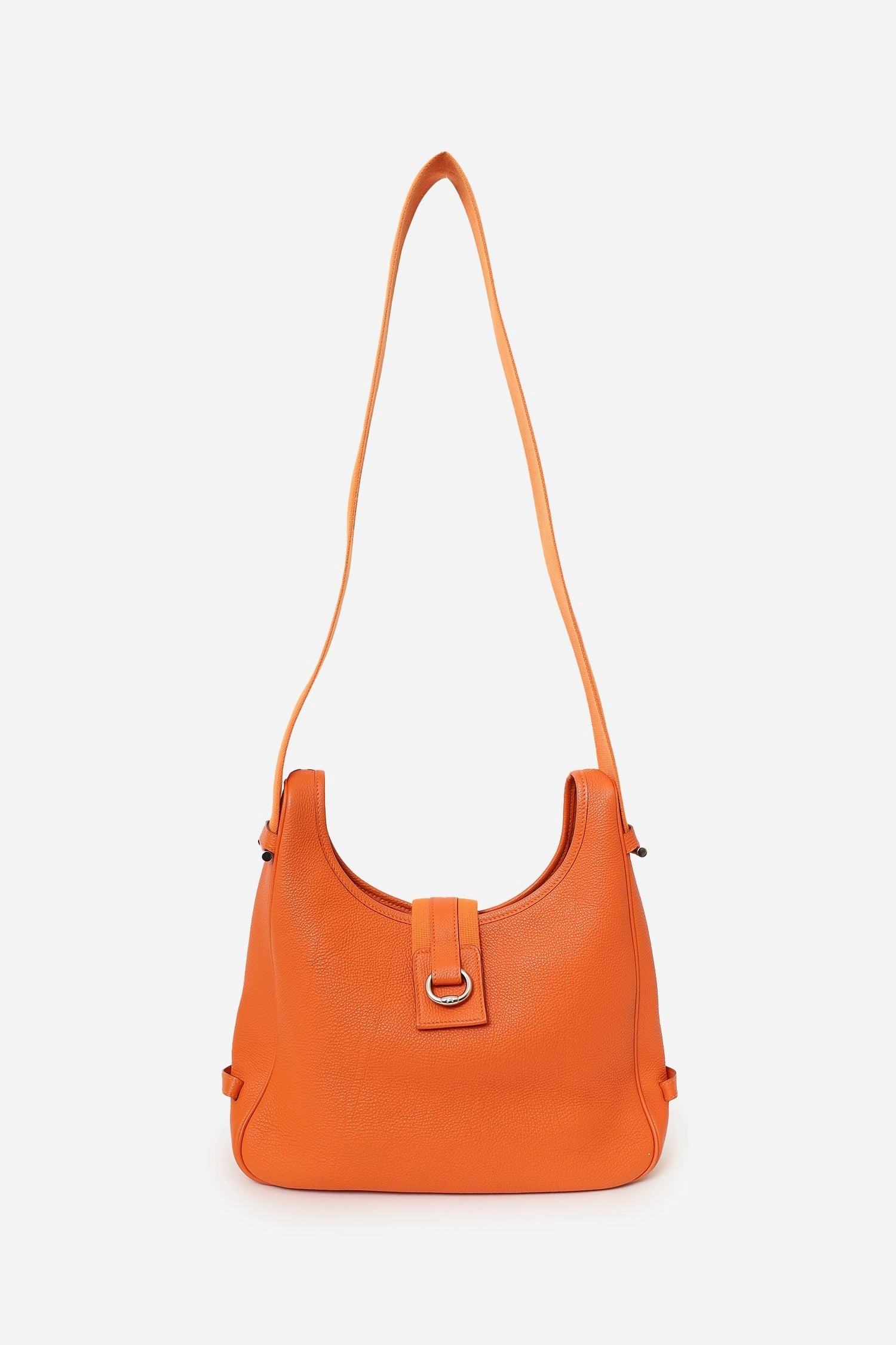 Hermes 2007 Orange Clemence Leather Tsako Bag