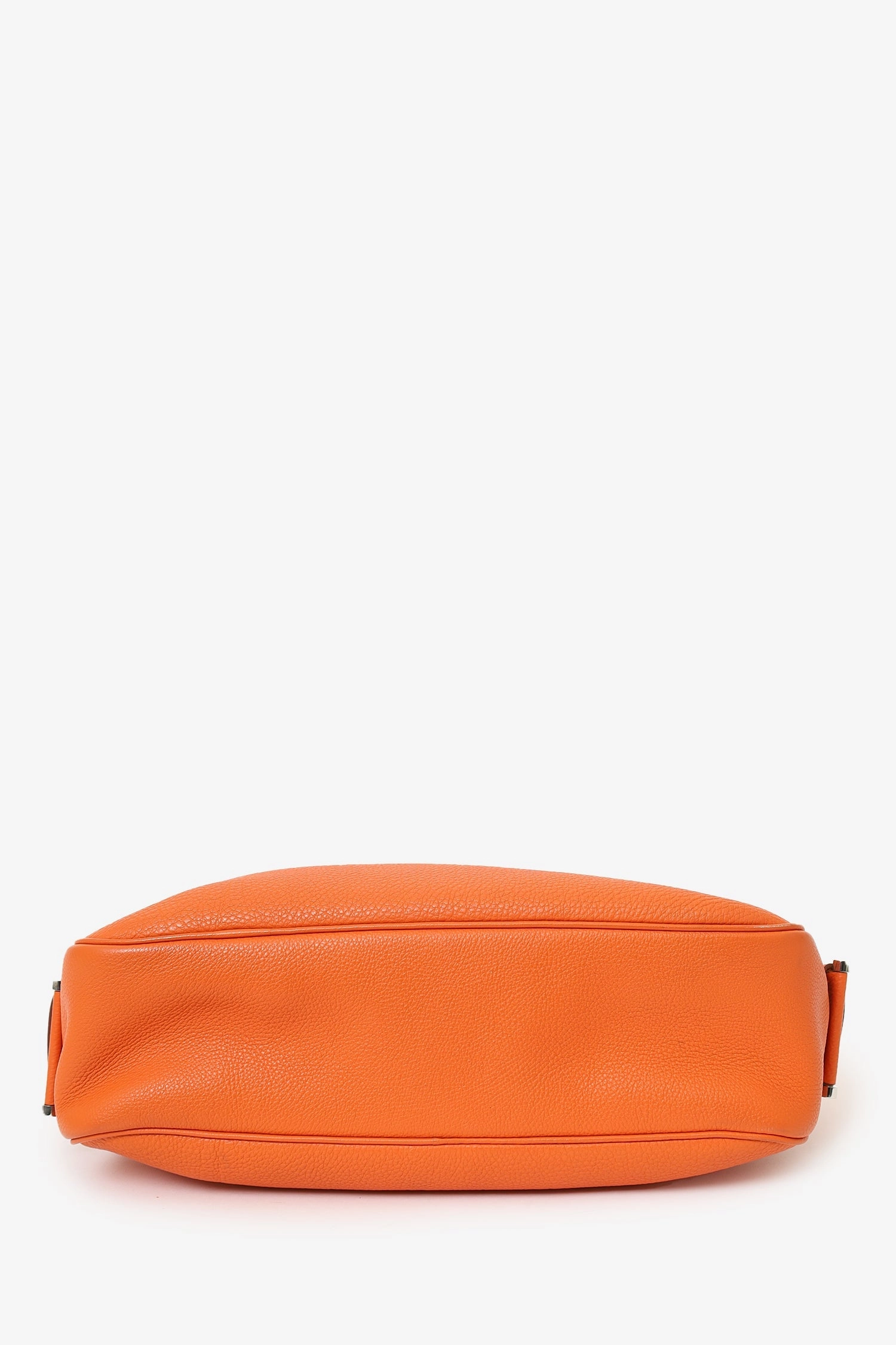 Hermes 2007 Orange Clemence Leather Tsako Bag