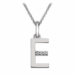 Hot Diamonds Initial E Silver Micro Pendant DP405