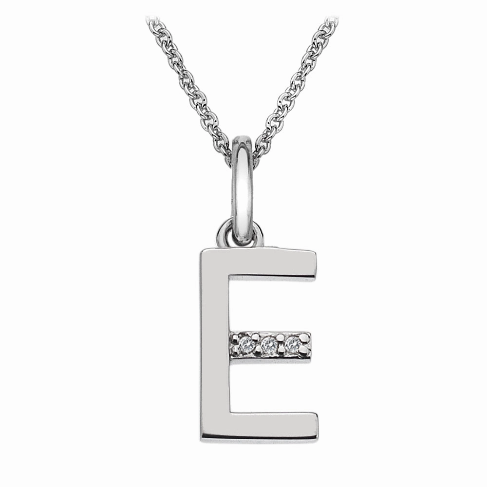 Hot Diamonds Initial E Silver Micro Pendant DP405
