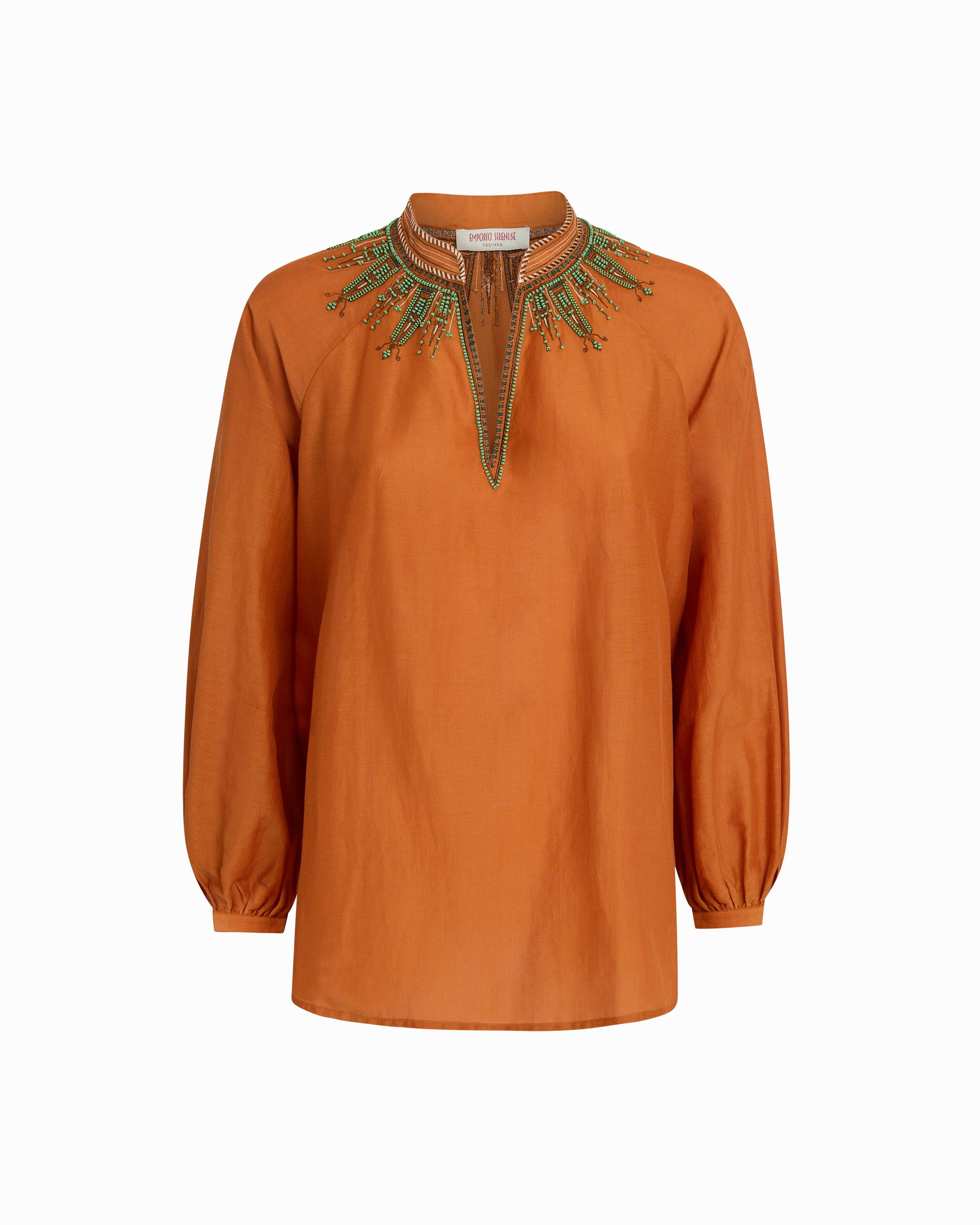 Ilizia Blouse with Backgammon Embroidery