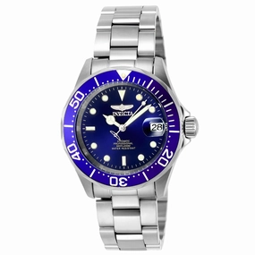 Invicta Men's Stainless Steel Automatic Watch - Pro Diver Blue Dial Date | 9094