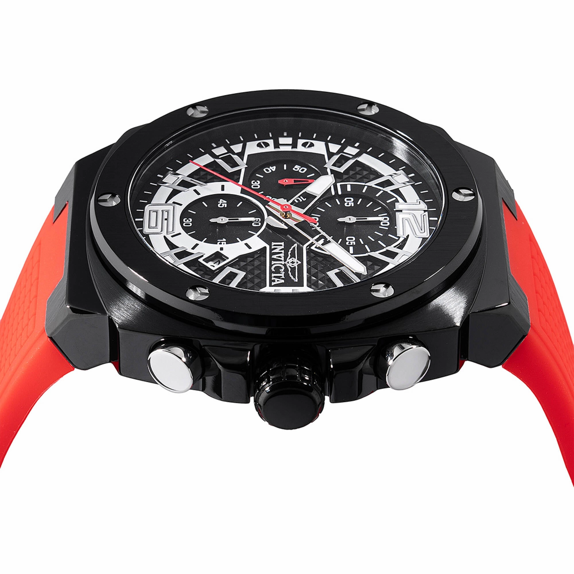 Invicta Men's Watch - Invicta Racing Chrono Black Case Red Silicone Strap | 48880