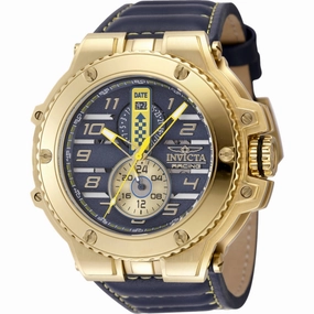 Invicta Men's Watch - Invicta Racing Downforce Yellow Gold Case Blue Strap | 47379