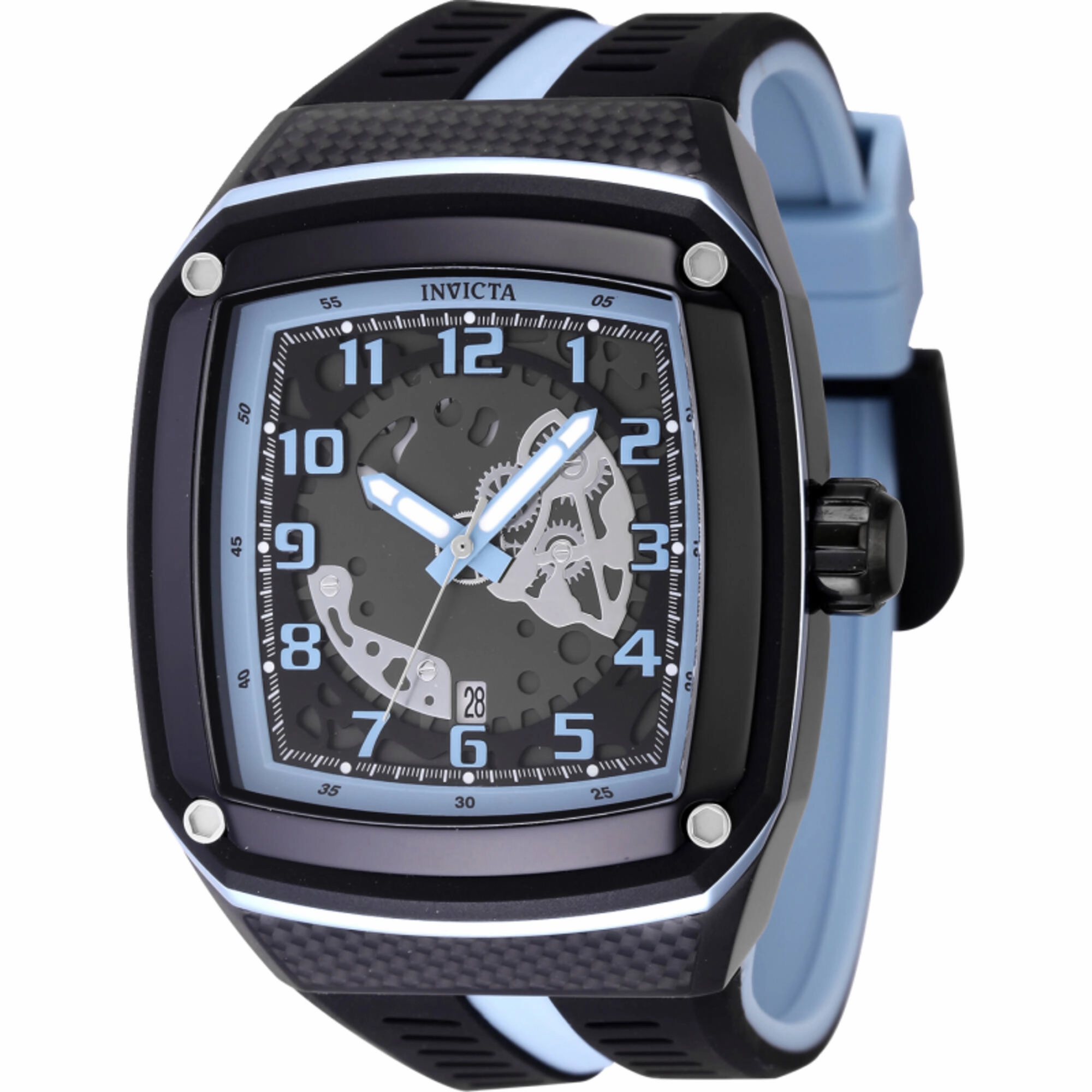Invicta Men's Watch - Invicta Racing Gunmetal and Blue Dial Silicone Strap | 48066