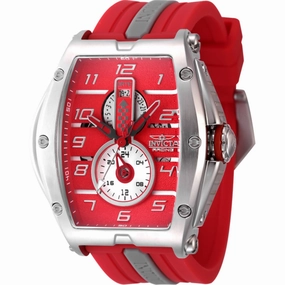Invicta Men's Watch - Invicta Racing Quartz Red and Grey Silicone Strap | 47384