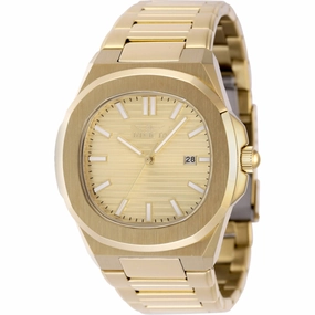 Invicta Men's Watch - Speedway Yellow Gold Plated Stainless Steel Bracelet | 48520