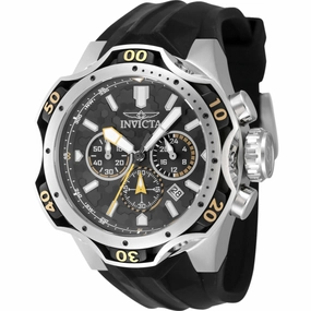 Invicta Men's Watch - Venom Chronograph Grey and Black Dial Silicone Strap | 47760