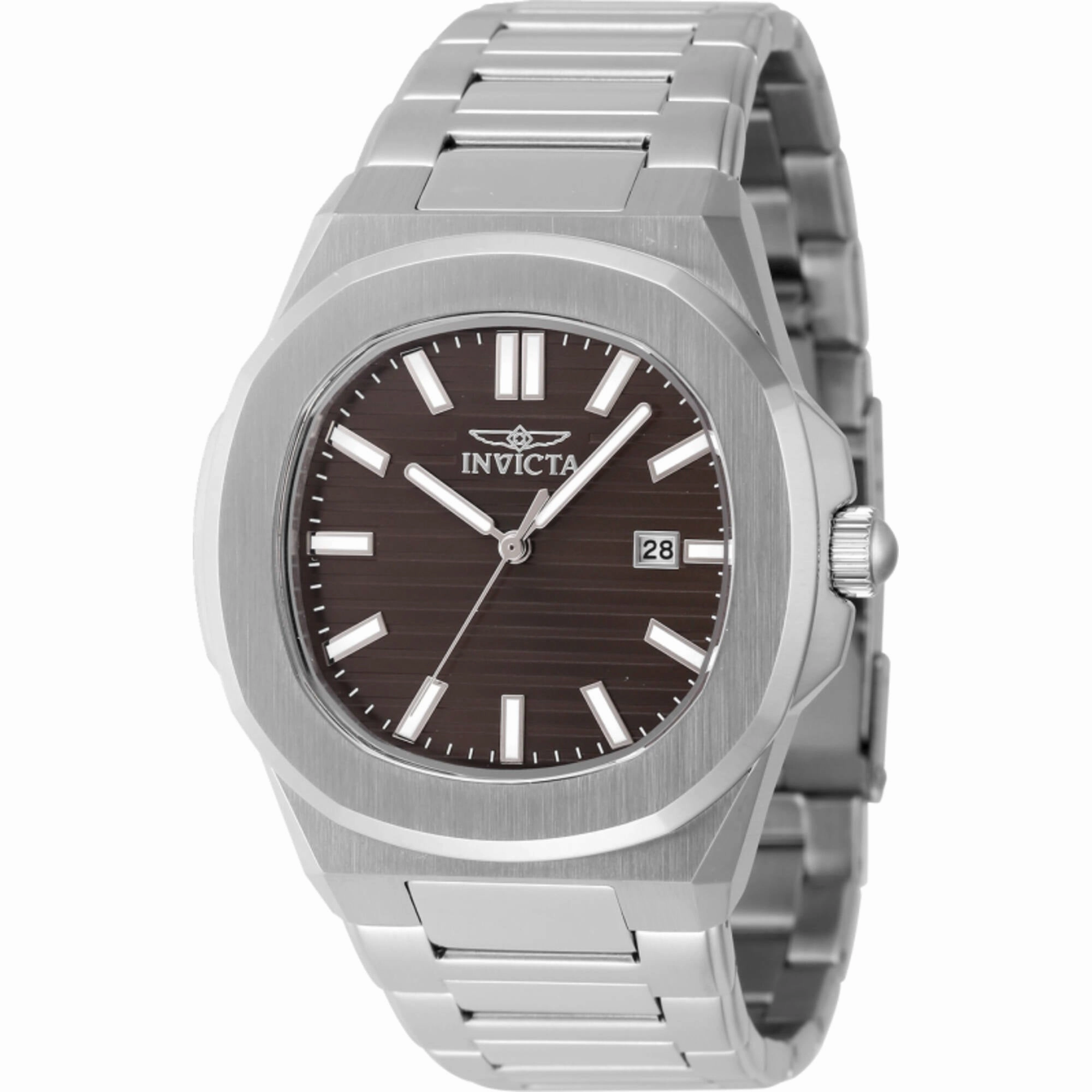 Invicta Men's Watch Speedway Brown Dial Silver Stainless Steel Bracelet 48321