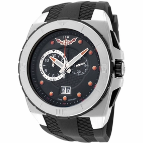 ISW Men's Watch - Classic Quartz Chronograph Black Dial Rubber Strap | ISW-1009-01