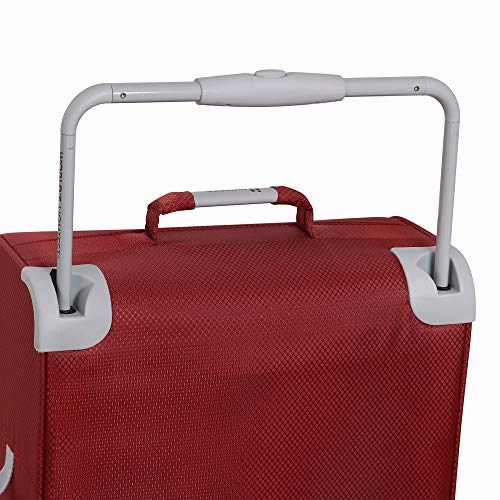 it luggage World's Lightest New York Softside 8 Wheel Spinner, Raven With Vapor Blue Trim, Carry-On 22-Inch