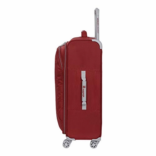 it luggage World's Lightest New York Softside 8 Wheel Spinner, Raven With Vapor Blue Trim, Carry-On 22-Inch
