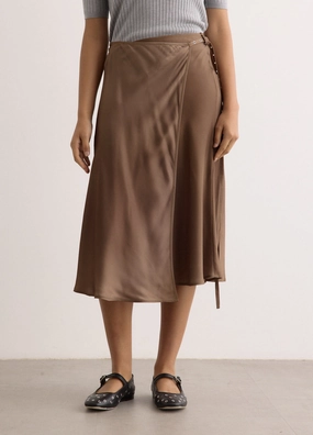 Ivana Satin Skirt