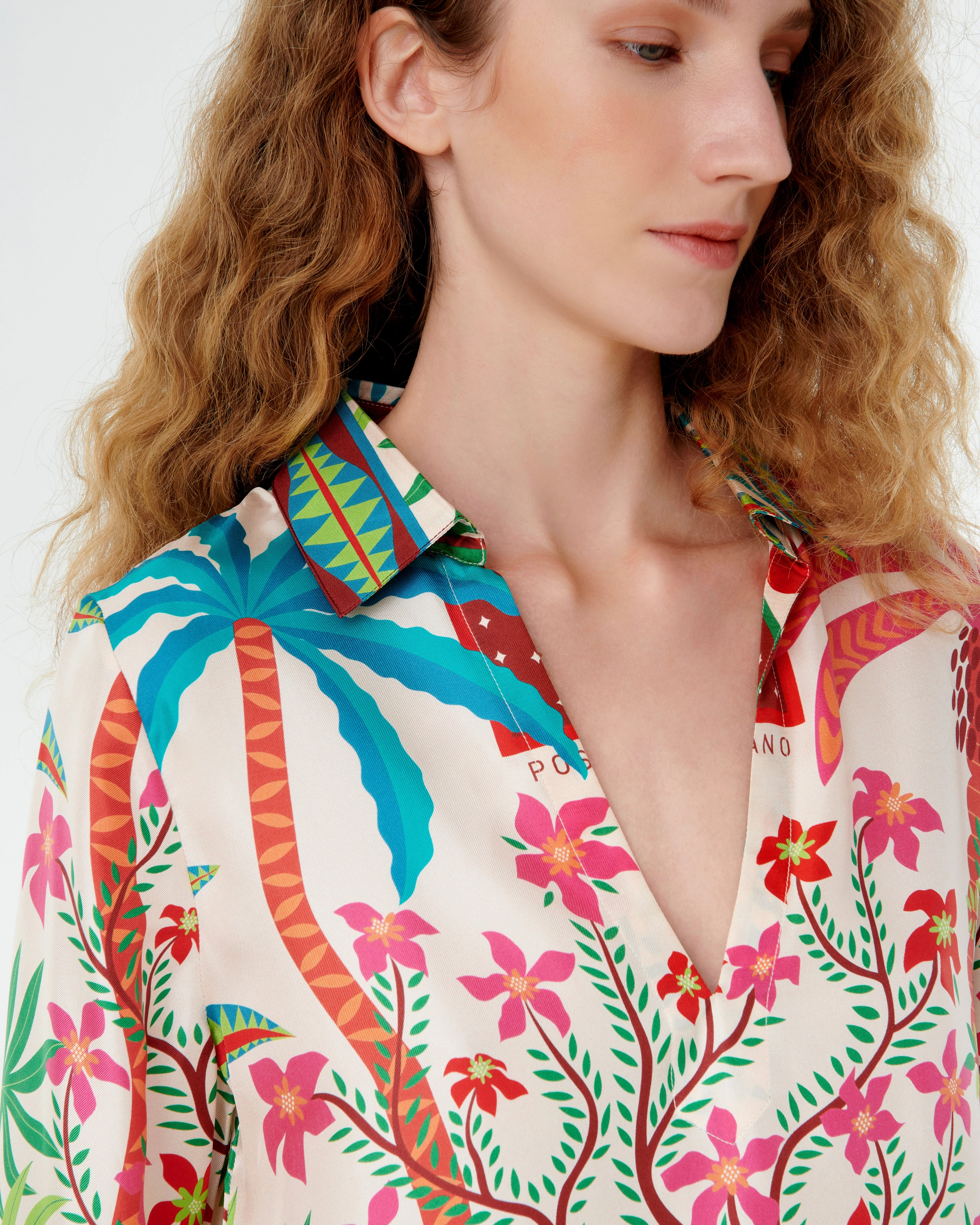 Jia Tunic in Louis Barth??lemy Print