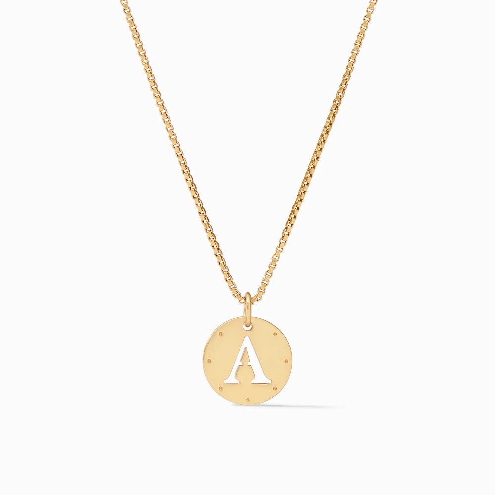 Julie Vos Delicate Monogram Necklace - A