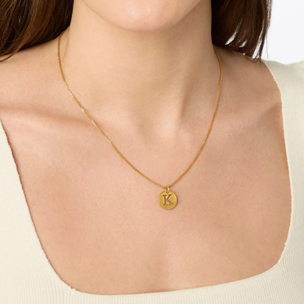 Julie Vos Delicate Monogram Necklace - S