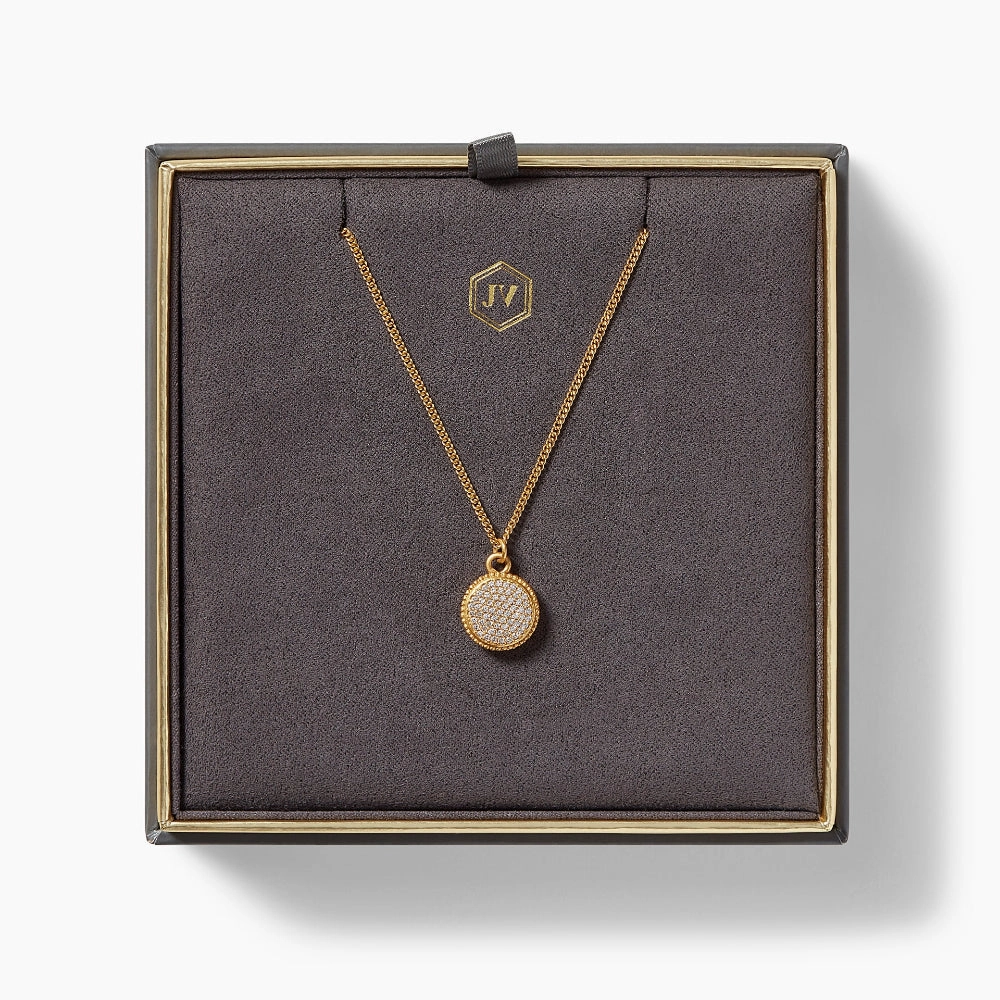 Julie Vos Fleur-de-Lis Solitaire Necklace