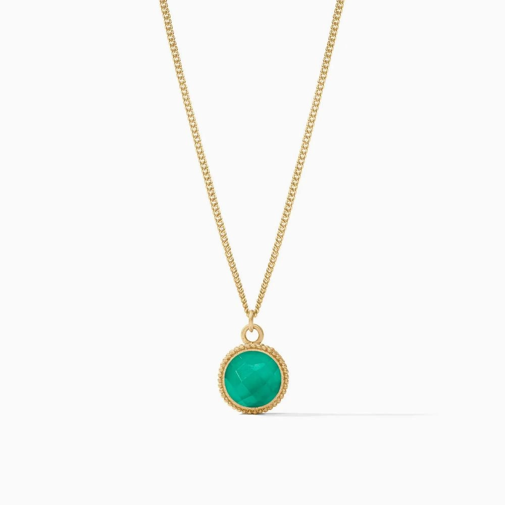 Julie Vos Fleur-de-Lis Solitaire Necklace