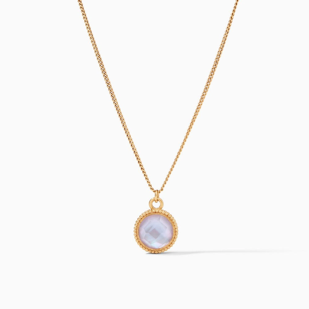 Julie Vos Fleur-de-Lis Solitaire Necklace