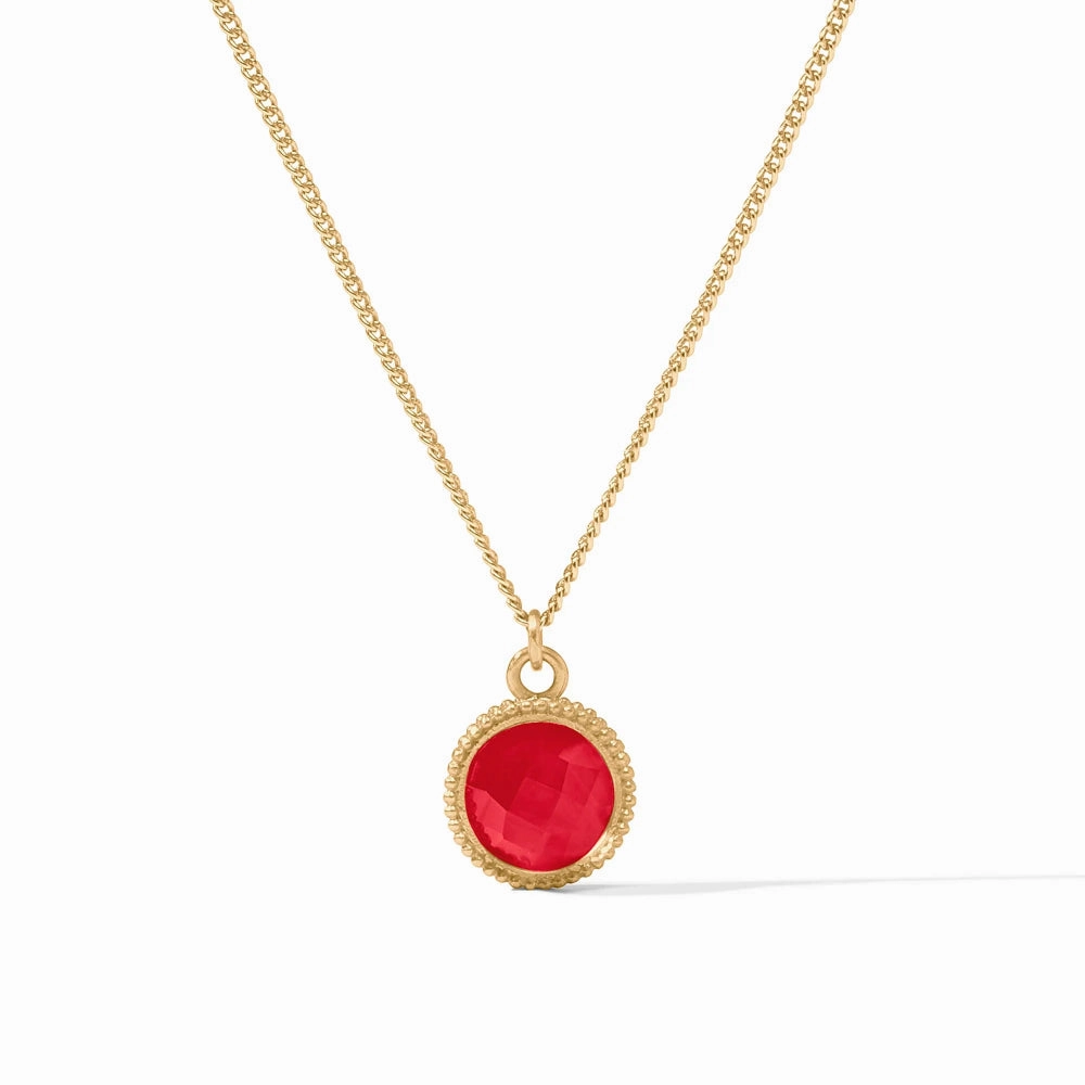 Julie Vos Fleur-de-Lis Solitaire Necklace