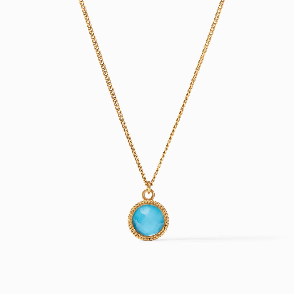 Julie Vos Fleur-de-Lis Solitaire Necklace