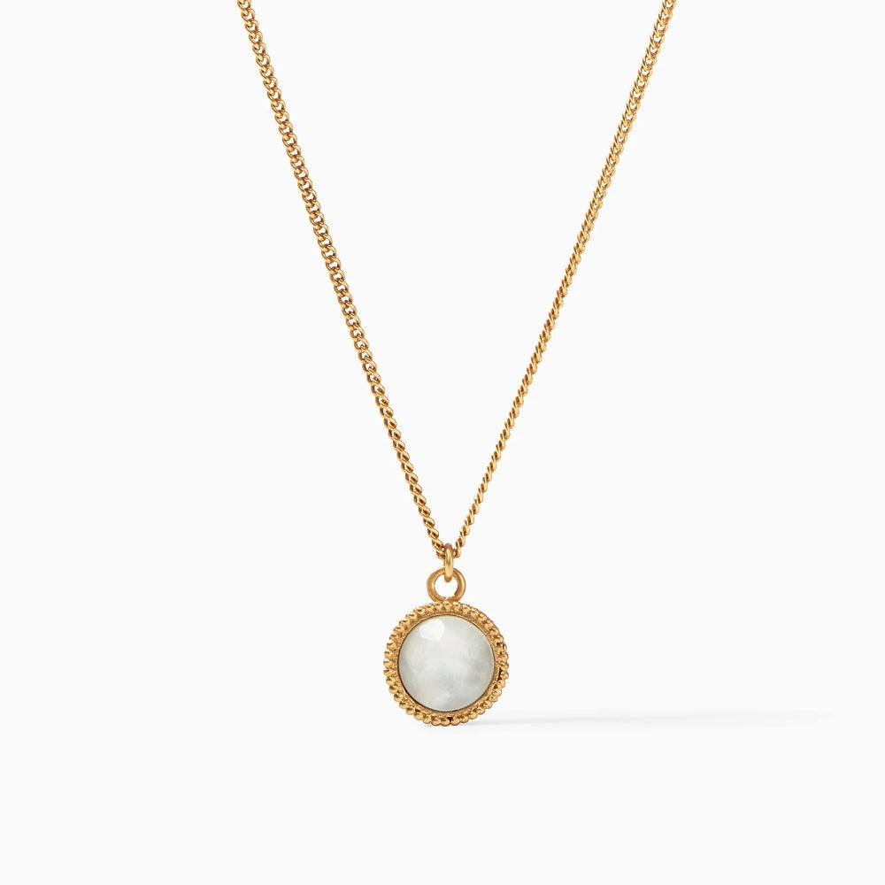 Julie Vos Fleur-de-Lis Solitaire Necklace