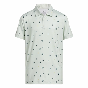 Junior adidas Ball Printed Golf Polo Shirt HK7038