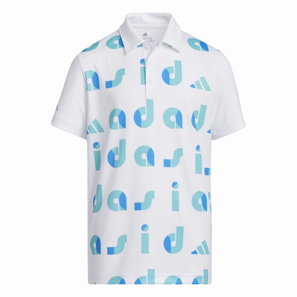 Junior adidas Graphic Print Golf Polo Shirt HC0250