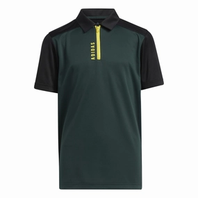 Junior adidas Zip Golf Polo Shirt HD1066