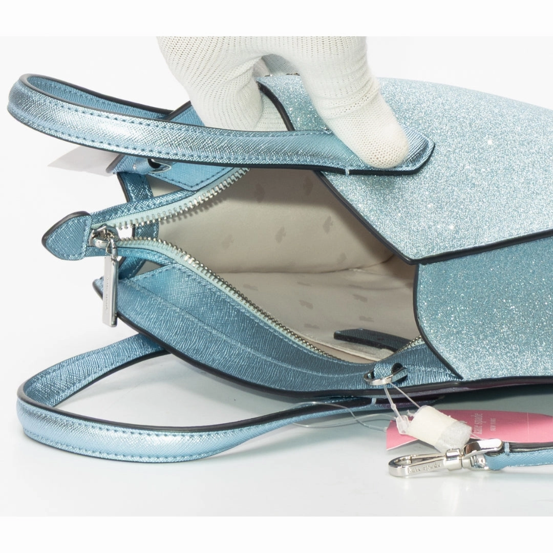 Kate Spade Blue Glitter Tinsel Satchel