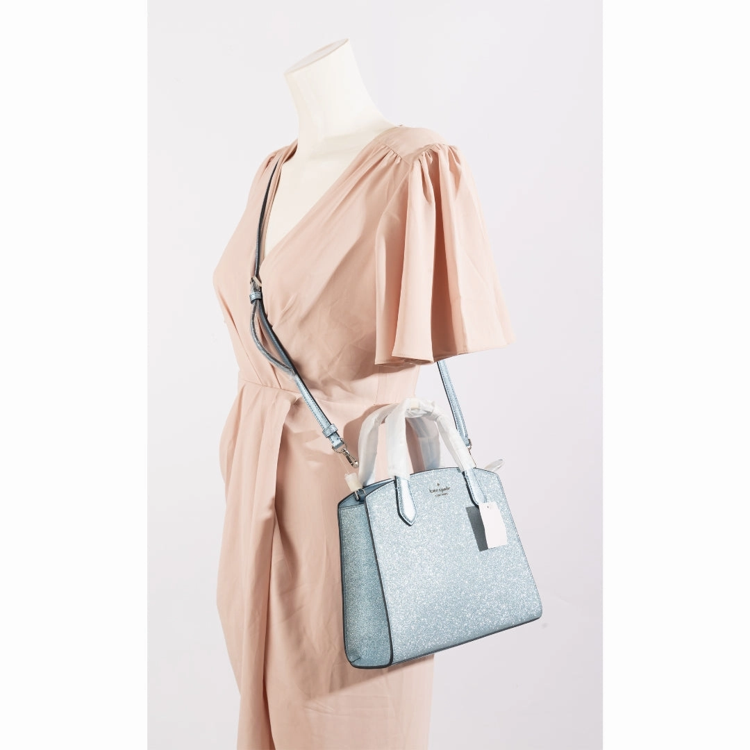 Kate Spade Blue Glitter Tinsel Satchel