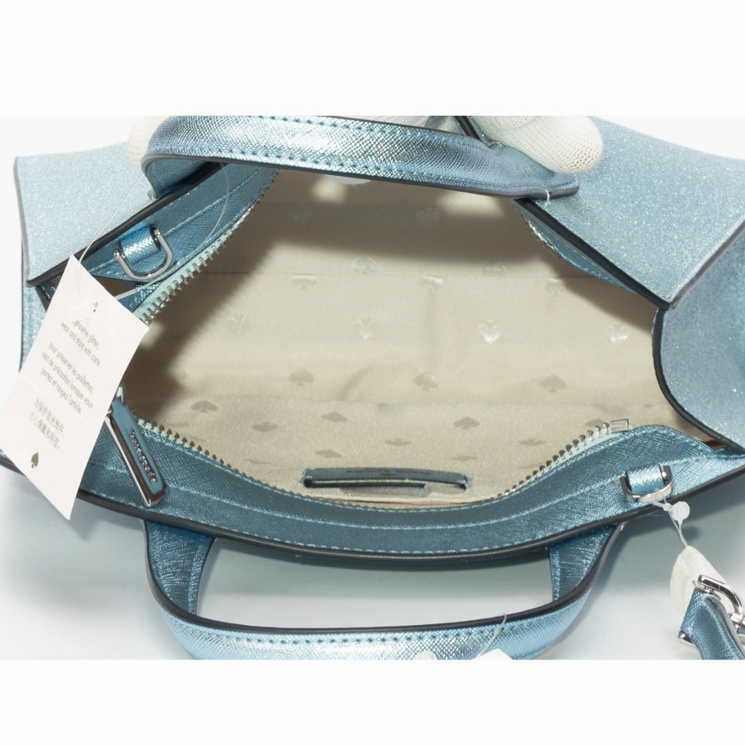Kate Spade Blue Glitter Tinsel Satchel