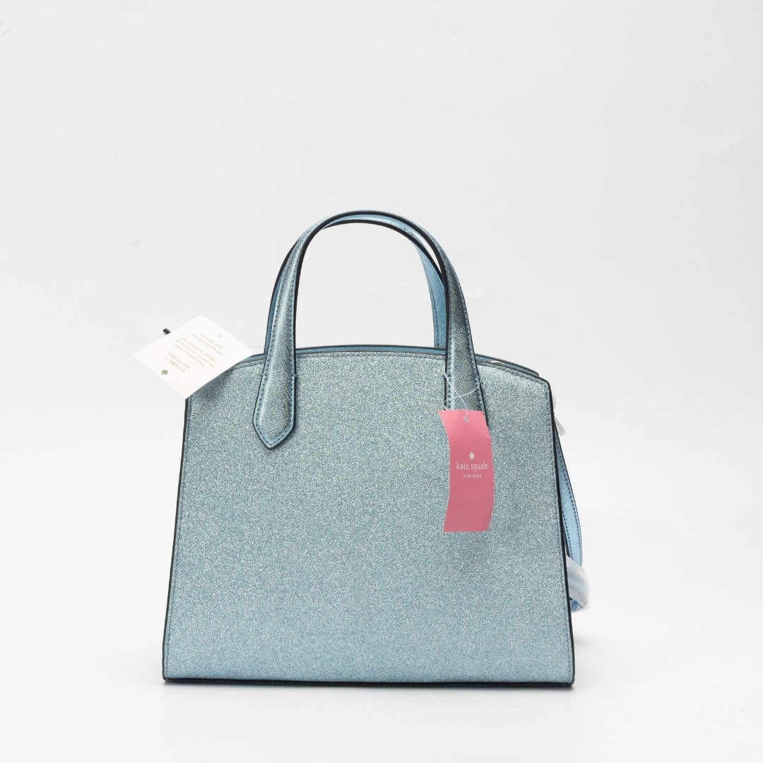 Kate Spade Blue Glitter Tinsel Satchel