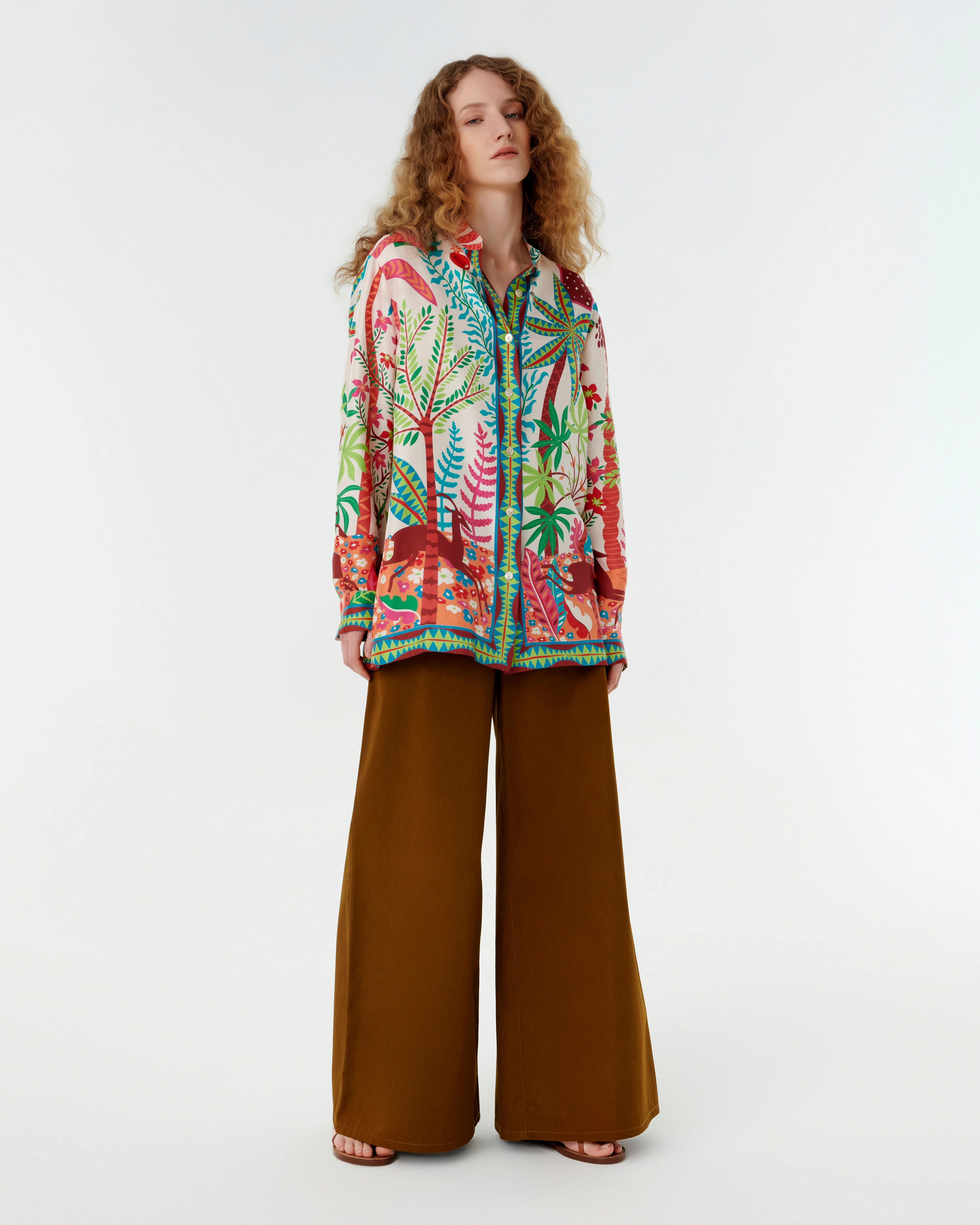 Kelsy Shirt in Louis Barth??lemy Print