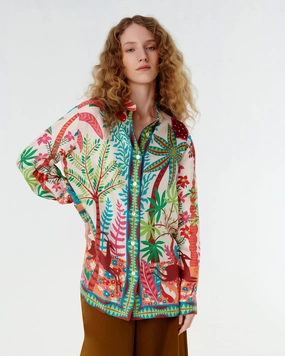Kelsy Shirt in Louis Barth??lemy Print