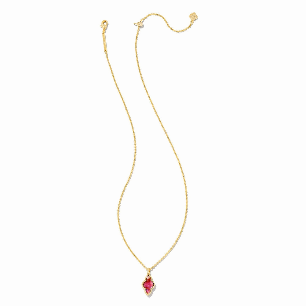 Kendra Scott Abbie Gold Framed Short Pendant Necklace