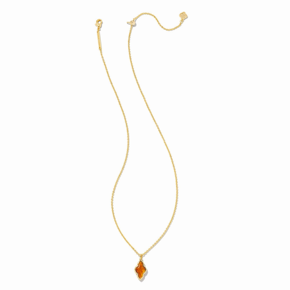Kendra Scott Abbie Gold Framed Short Pendant Necklace
