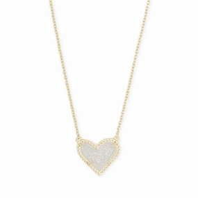 Kendra Scott Ari Heart Gold Pendant Necklace