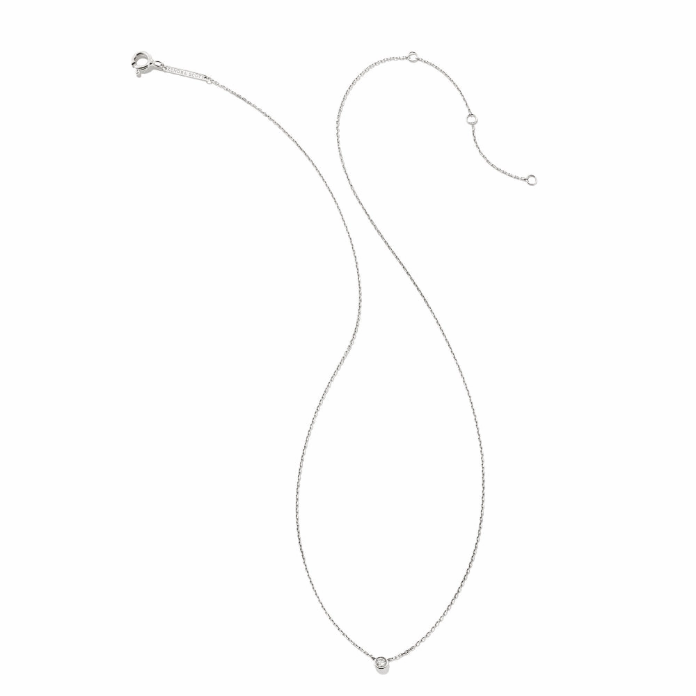 Kendra Scott Audrey 14k Gold Pendant Necklace in .07ct White Diamond