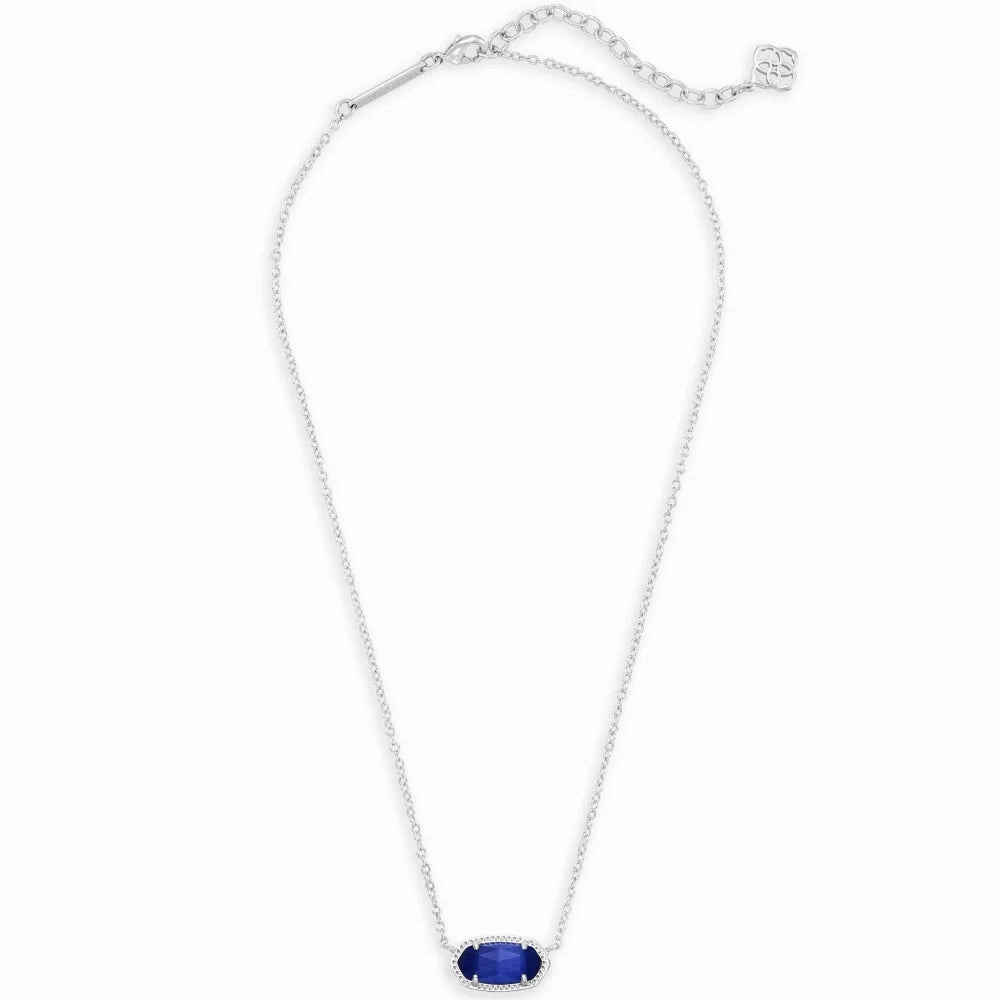Kendra Scott Elisa Pendant Necklace in Cobalt Cats Eye