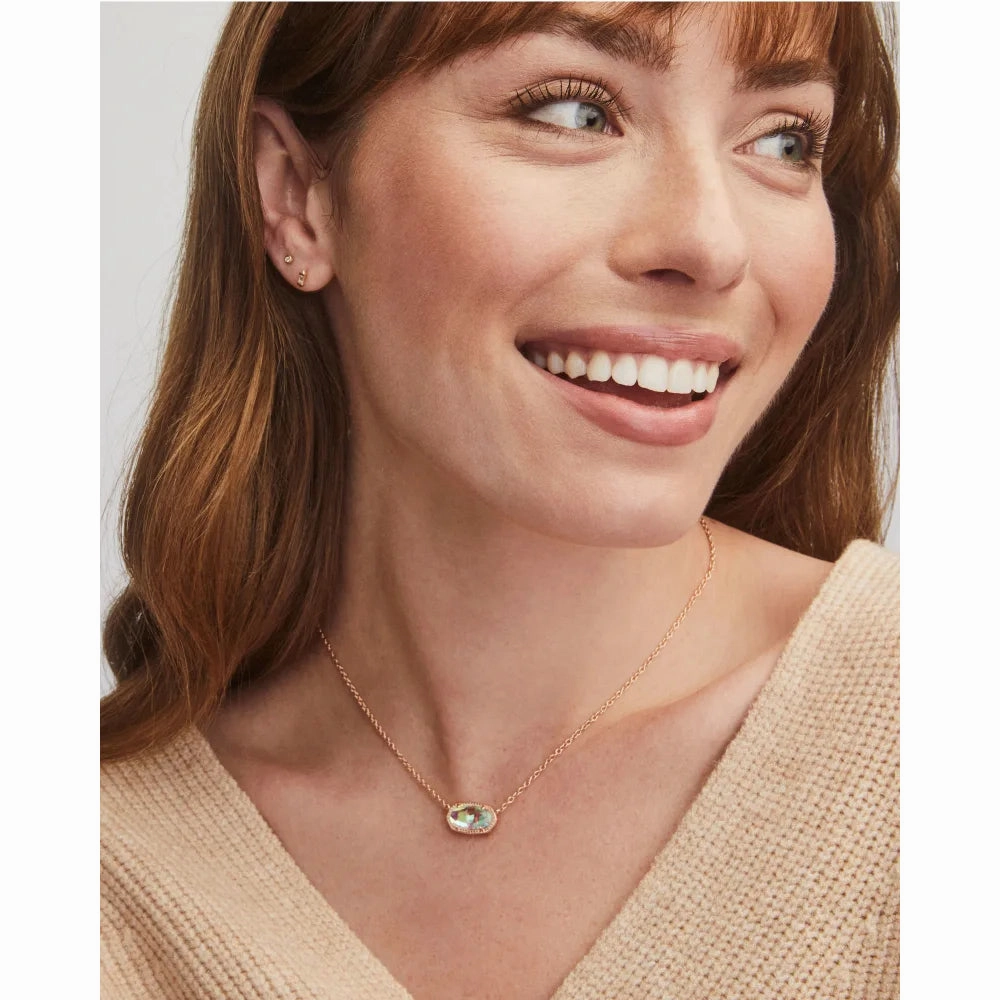 Kendra Scott Elisa Pendant Necklace in Dichroic Glass
