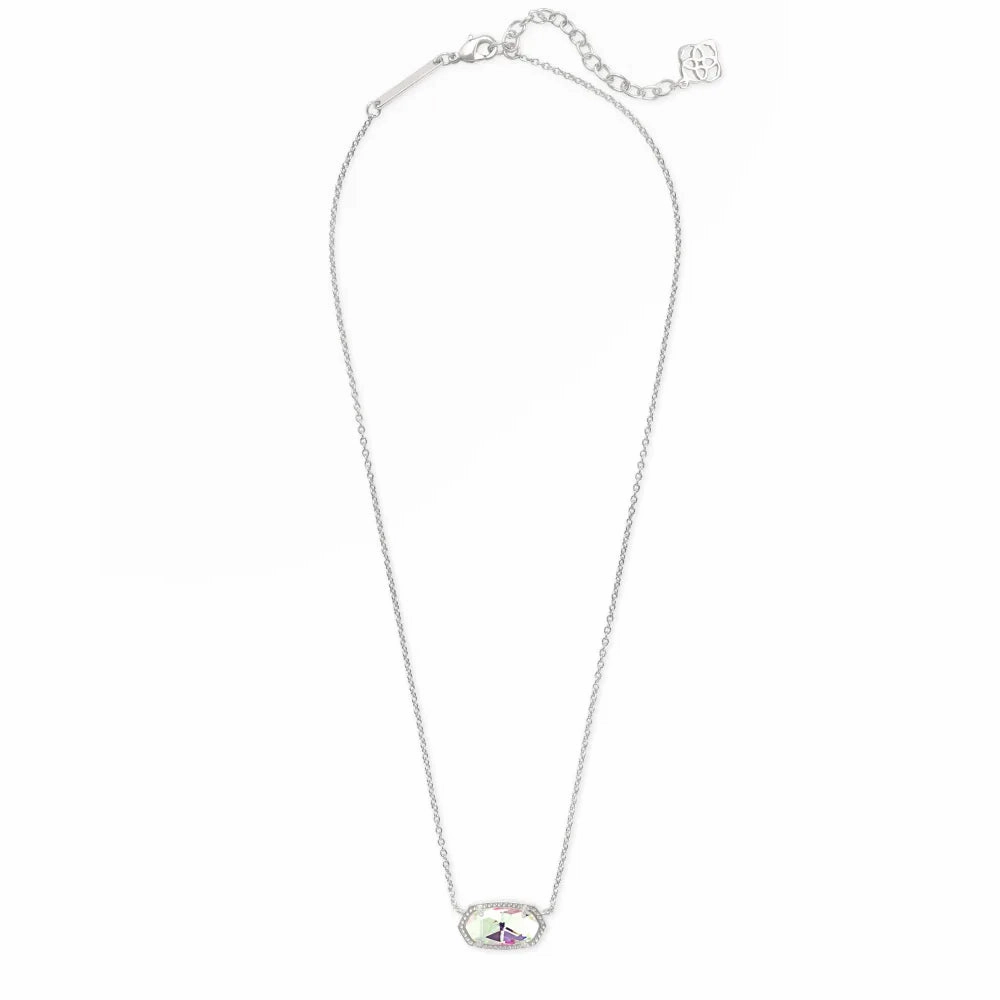 Kendra Scott Elisa Pendant Necklace in Dichroic Glass