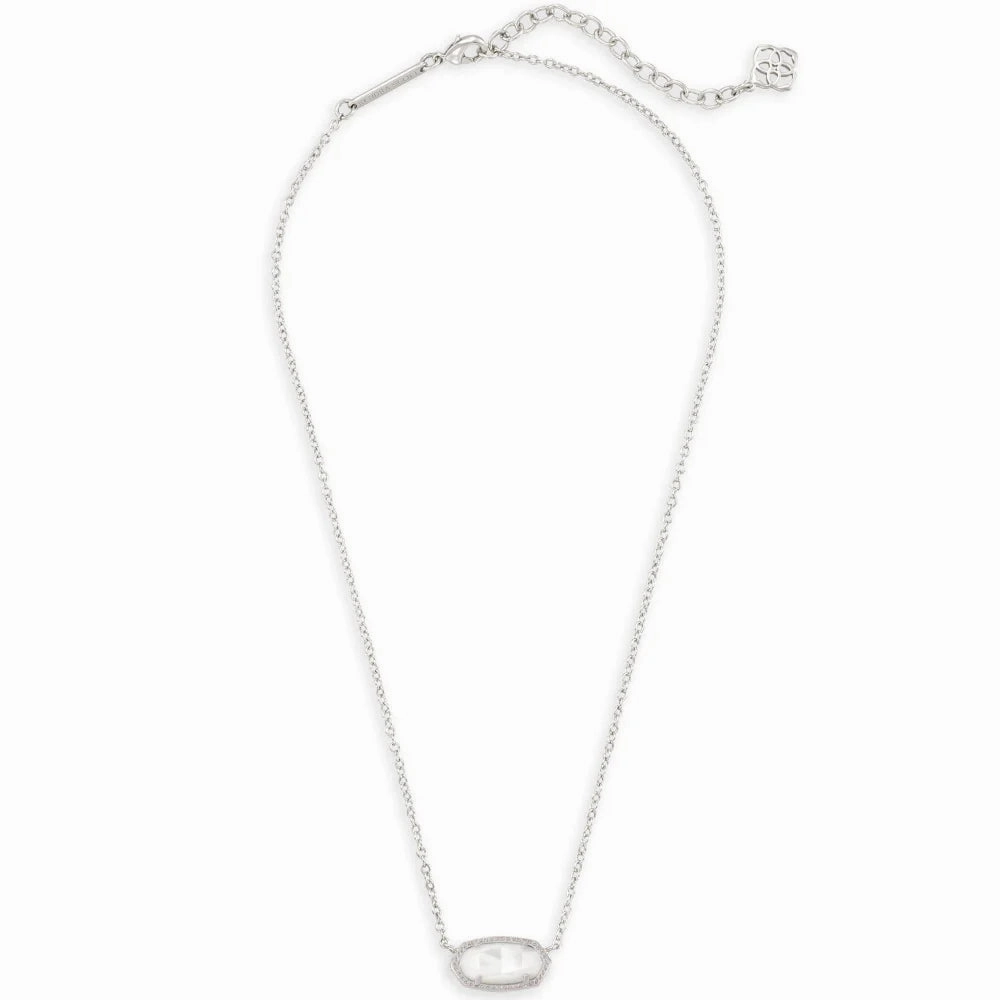 Kendra Scott Elisa Pendant Necklace in Ivory Mother of Pearl