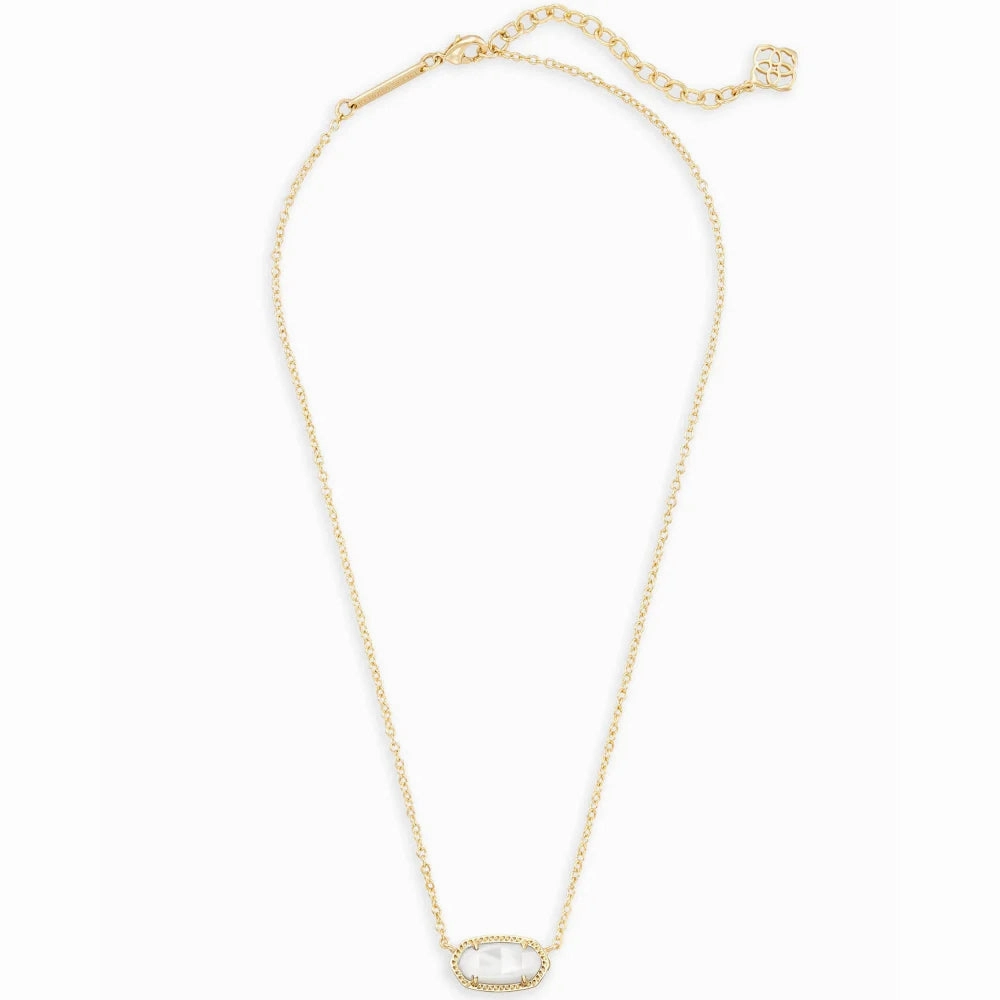 Kendra Scott Elisa Pendant Necklace in Ivory Mother of Pearl