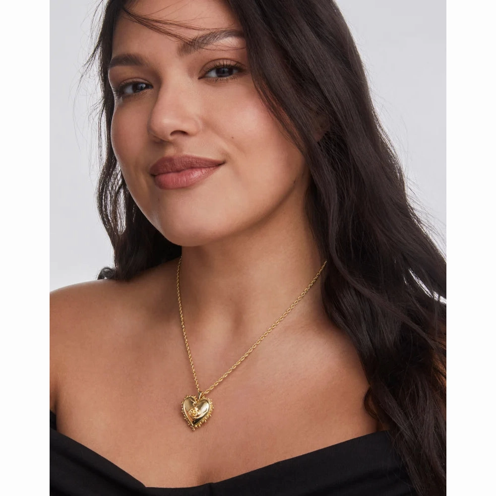 Kendra Scott Mallory Rose Locket Short Pendant Necklace