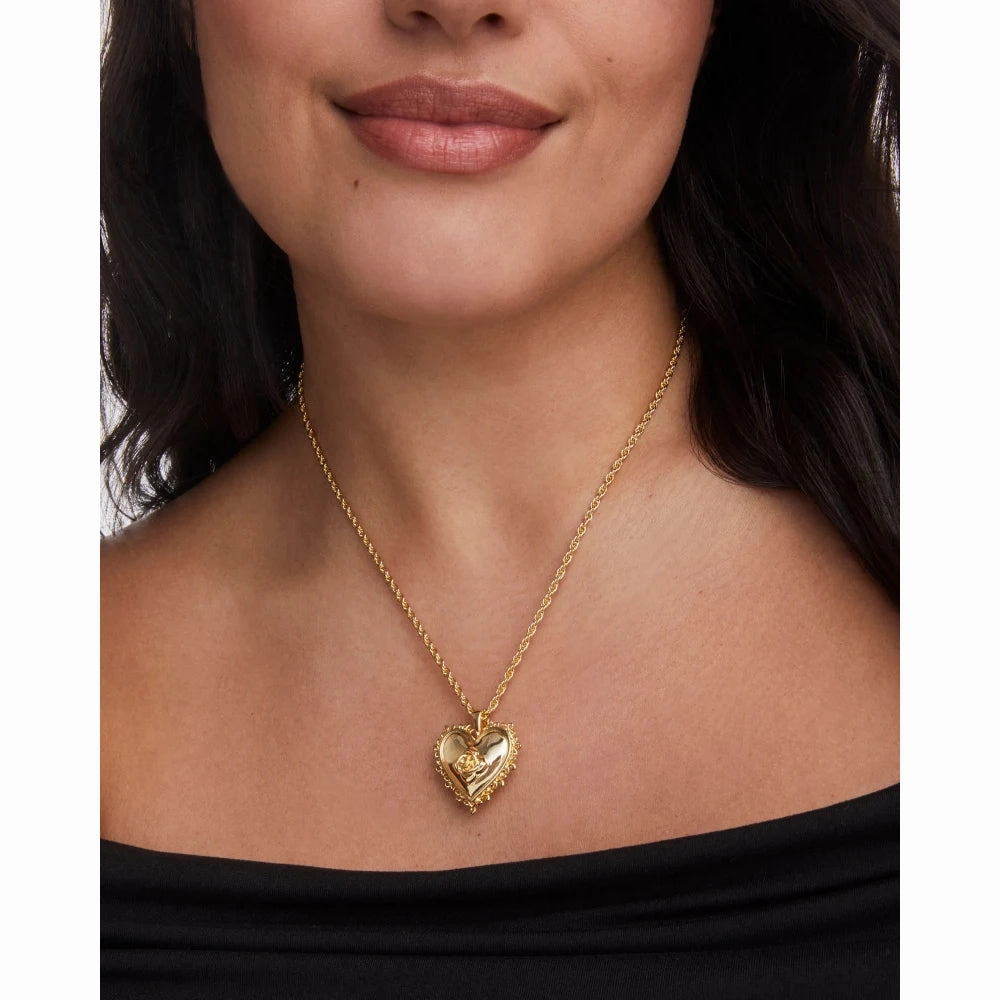 Kendra Scott Mallory Rose Locket Short Pendant Necklace