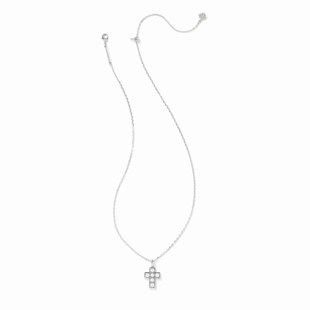 Kendra Scott Pearl Cross Short Pendant Necklace