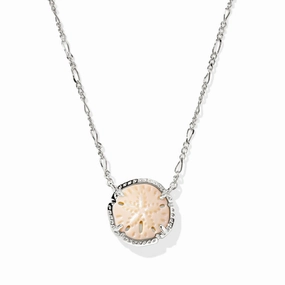Kendra Scott Silver Sand Dollar Short Pendant Necklace